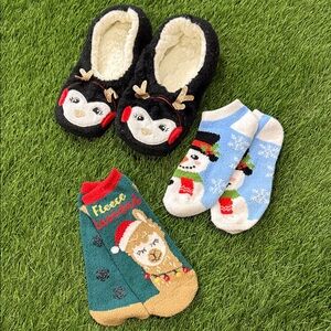 Slipper/Fuzzy Sock - Miscellaneous Winter Holiday Lot